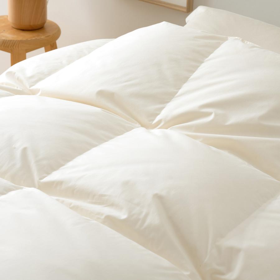 羽毛合掛ふとん ダブル 西川 ハンガリー産 マザーグースダウン93％ グース 増量1.1kg DP430 上質綿100％ 超長綿 羽毛合掛布団 春秋に丁度 | 西川 | 05