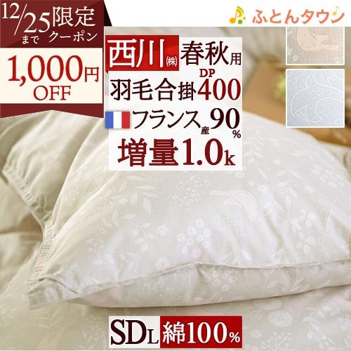 西川 羽毛掛け布団 セミダブルロングサイズ 170×210cm 西川 羽毛掛け布団 セミダブルロングサイズ 170×210cm