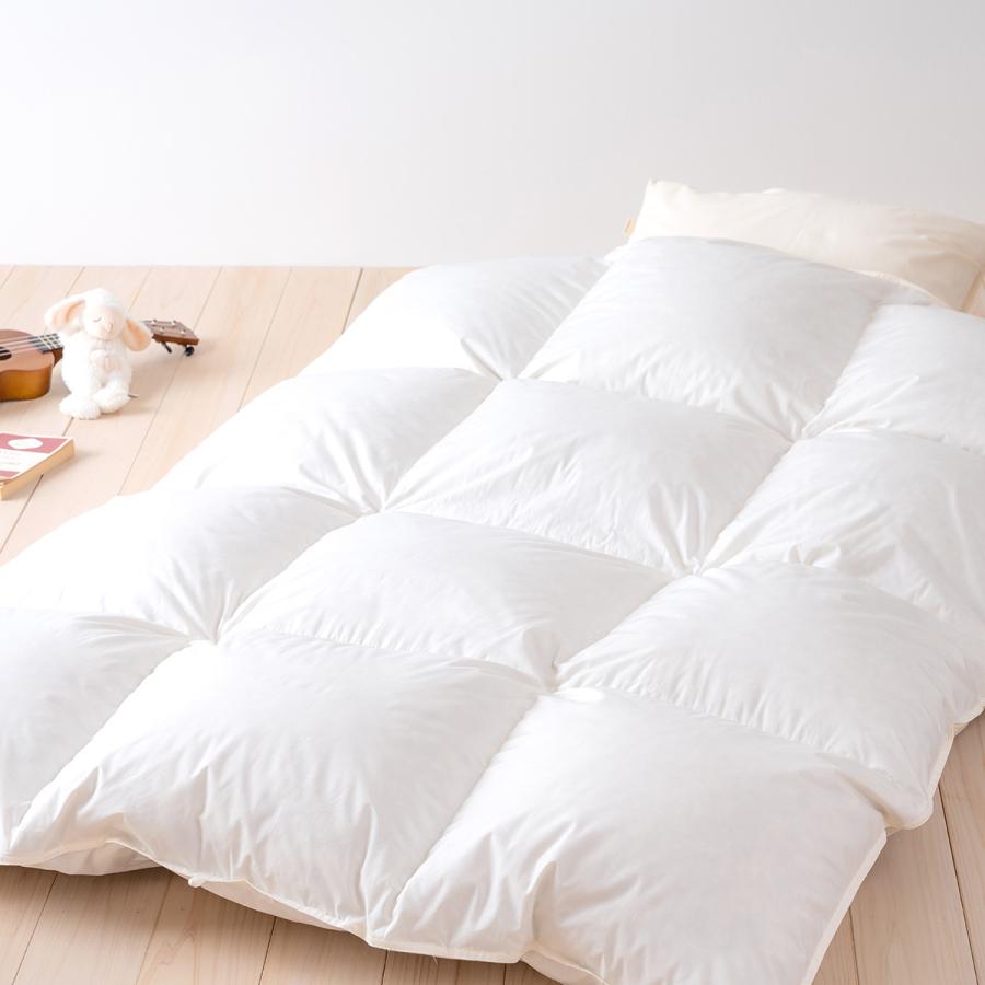 羽毛布団 ジュニア 子供用 西川 掛け布団 西川掛布団カバー等特典付 ハンガリー産 グース ダウン90% 軽量生地 | 西川 | 07