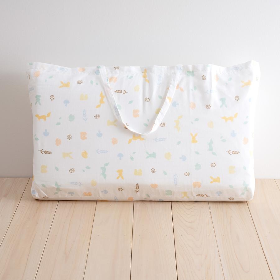 お昼寝布団セット 防ダニ 日本製 西川産業 東京西川 保育園 洗える お昼寝布団7点セット 綿100%カバー付 バッグ付 | 西川 | 06