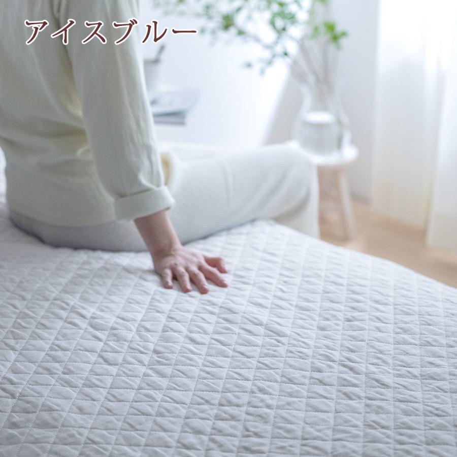敷きパッド ダブル 麻100 冷感 オール麻 フランスリネン 春 秋 夏用 涼感 麻100% 両面 リバーシブル 詰め物 ひんやり 天然素材 リバーシブル | ロマンス小杉 | 05