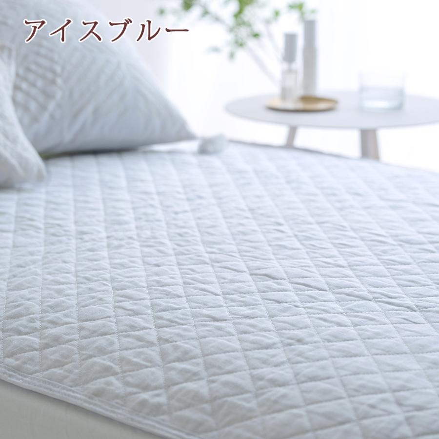 敷きパッド  ワイドダブル 麻100 冷感 オール麻 フランスリネン 春 秋 夏用 涼感 麻100% 両面 リバーシブル 詰め物 ひんやり 天然素材 リバーシブル | ロマンス小杉 | 11