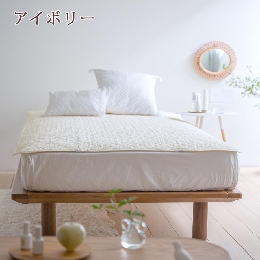 敷きパッド  ワイドダブル 麻100 冷感 オール麻 フランスリネン 春 秋 夏用 涼感 麻100% 両面 リバーシブル 詰め物 ひんやり 天然素材 リバーシブル | ロマンス小杉 | 14