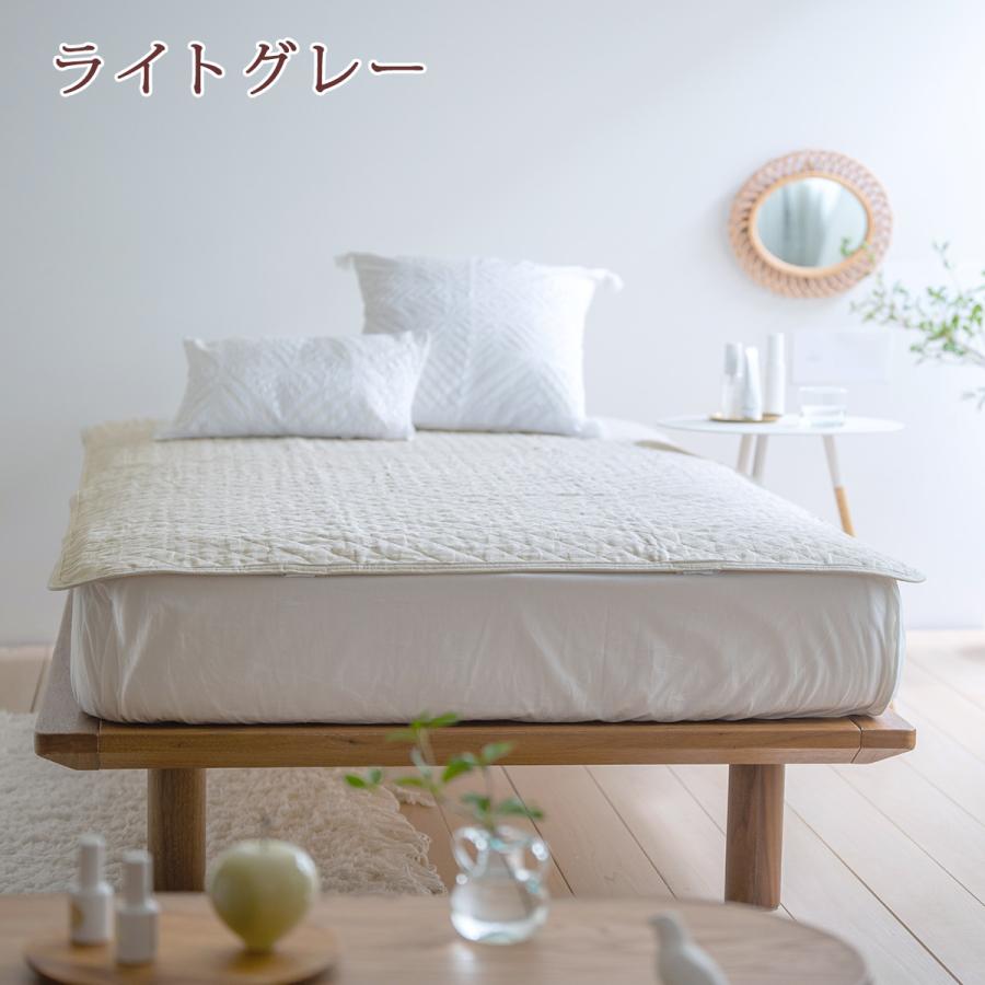 敷きパッド  ワイドダブル 麻100 冷感 オール麻 フランスリネン 春 秋 夏用 涼感 麻100% 両面 リバーシブル 詰め物 ひんやり 天然素材 リバーシブル | ロマンス小杉 | 15