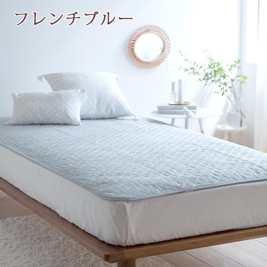 敷きパッド  ワイドダブル 麻100 冷感 オール麻 フランスリネン 春 秋 夏用 涼感 麻100% 両面 リバーシブル 詰め物 ひんやり 天然素材 リバーシブル | ロマンス小杉 | 07