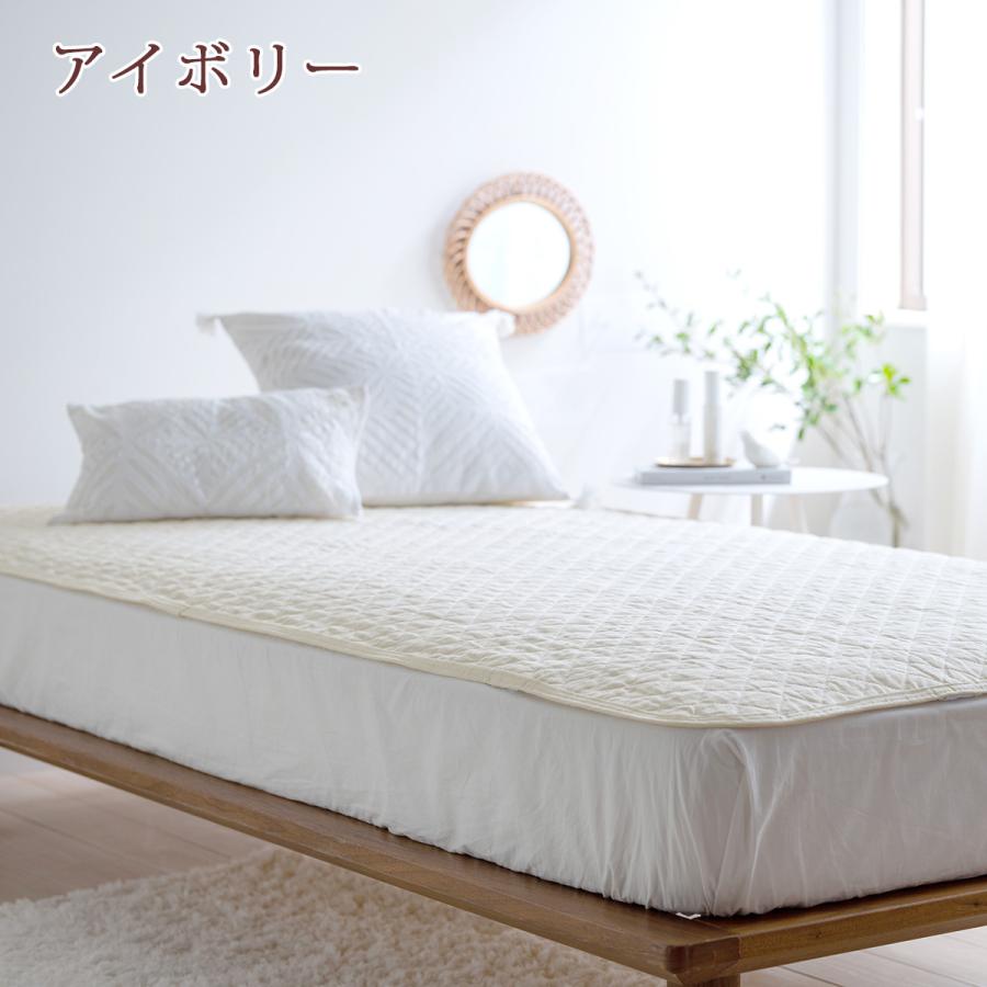 敷きパッド  ワイドダブル 麻100 冷感 オール麻 フランスリネン 春 秋 夏用 涼感 麻100% 両面 リバーシブル 詰め物 ひんやり 天然素材 リバーシブル | ロマンス小杉 | 08