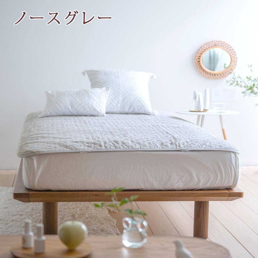 敷きパッド ジュニアサイズ 麻100 冷感 オール麻 フランスリネン 春 秋 夏用 涼感 麻100% 両面 リバーシブル 詰め物 ひんやり 天然素材 リバーシブル | ロマンス小杉 | 13