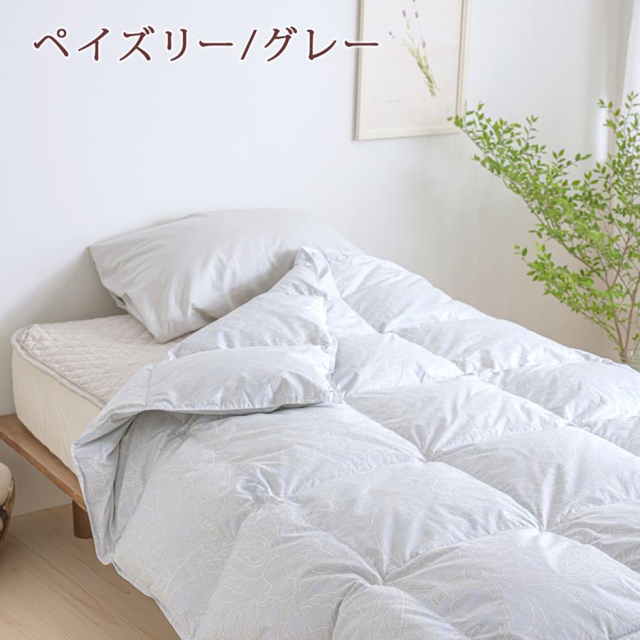 羽毛肌掛け布団 セミダブル 西川 西川リビング 日本製 ハンガリー産グースダウン90％ 夏用 洗える | 西川 | 06