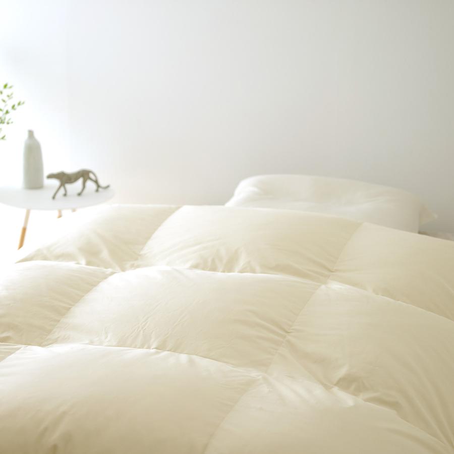 羽毛布団 クィーン ロマンス小杉 西川掛布団カバー付 増量2.0kg ヨーロッパ産 グース ダウン95％ 二層式キルト DP440 日本製 抗菌 花粉ダニ対策 | ロマンス小杉 | 02