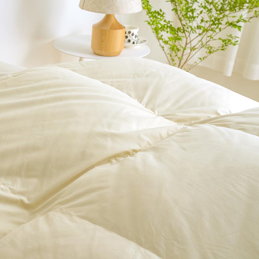 羽毛布団 クィーン ロマンス小杉 西川掛布団カバー付 増量2.0kg ヨーロッパ産 グース ダウン95％ 二層式キルト DP440 日本製 抗菌 花粉ダニ対策 | ロマンス小杉 | 08