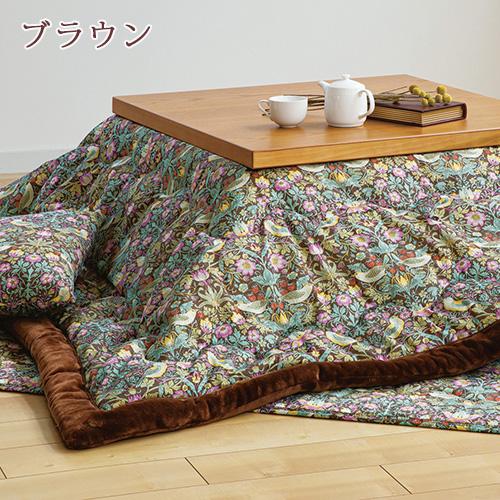 こたつ掛け 正方形 ロマンス小杉 V＆A ウィリアムモリス Strawberry Thief いちご泥棒 こたつ掛け布団 正方形 200×200 | ロマンス小杉 | 02