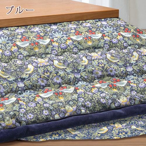 こたつ掛け 正方形 ロマンス小杉 V＆A ウィリアムモリス Strawberry Thief いちご泥棒 こたつ掛け布団 正方形 200×200 | ロマンス小杉 | 05