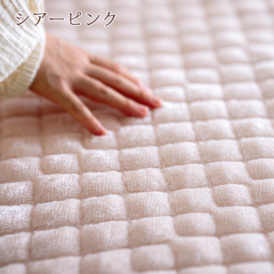 敷きパッド ダブルあったか 暖かい 秋 冬 冬用 吸湿発熱 日本製 アクリル レーヨン 敷パッド 敷きパット 洗える 静電気防止 あたたか | ブランド登録なし | 13