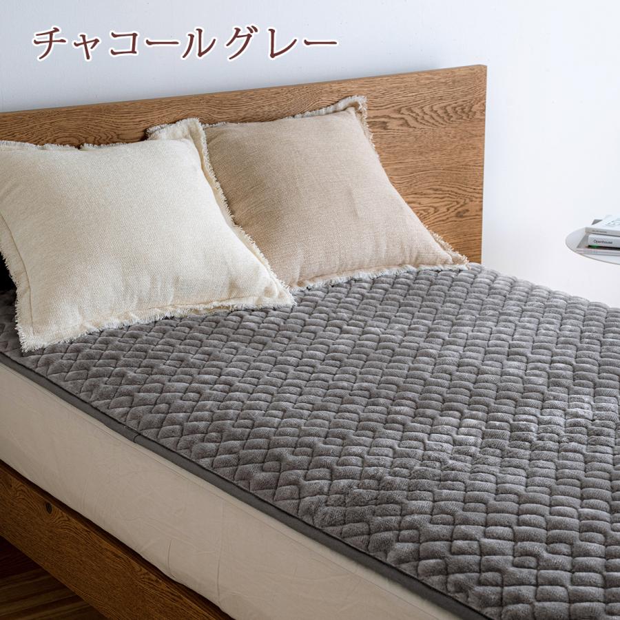 敷きパッド ダブルあったか 暖かい 秋 冬 冬用 吸湿発熱 日本製 アクリル レーヨン 敷パッド 敷きパット 洗える 静電気防止 あたたか | ブランド登録なし | 08
