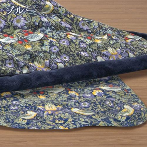 こたつ布団正方形 ロマンス小杉 こたつ敷き布団 V&A ウィリアムモリス いちご泥棒 こたつ敷き布団 正方形 190×190cm 天板が普通 | ロマンス小杉 | 02