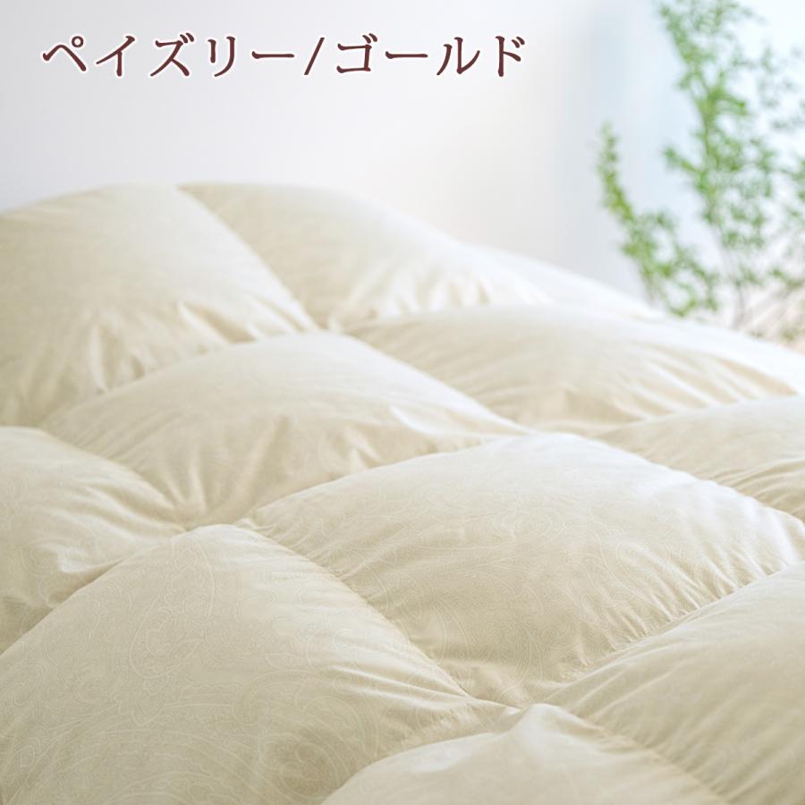 羽毛布団 セミダブルロング 長身用 西川 掛布団カバー等特典付 掛け布団 ハンガリー産 グース ダウン90% 1.6kg 日本製 抗菌 | 西川 | 07