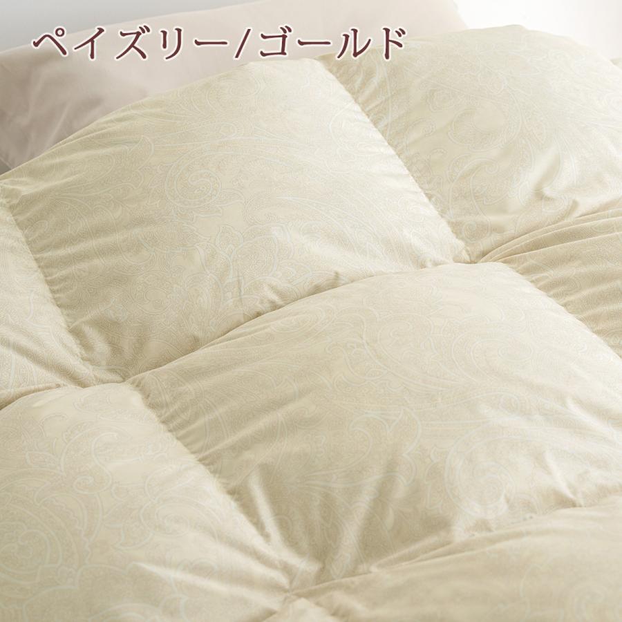 羽毛布団 セミダブル ロング 長身用 西川 掛布団カバー等特典付 大増量1.7kg DP400 フランス産ホワイトダウン90% 日本製 | 西川 | 07