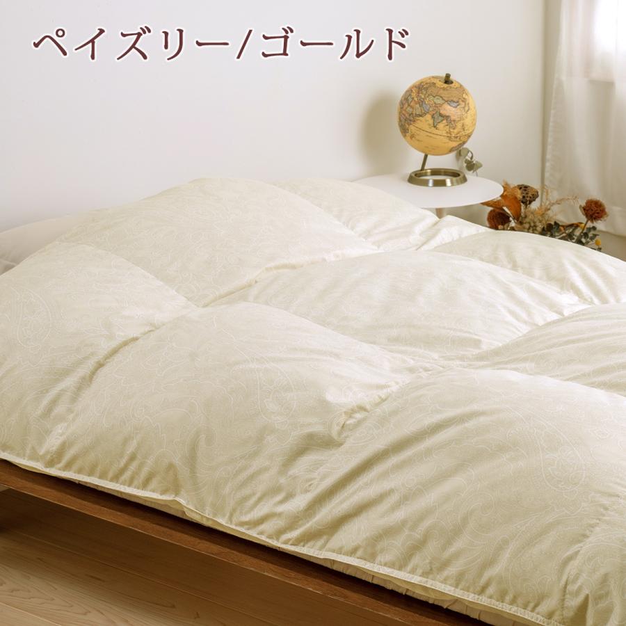 羽毛布団 クィーン 西川 掛け布団 ハンガリー産 グース ダウン90% 増量2.0kg 2層 綿100% 日本製 | 西川 | 02