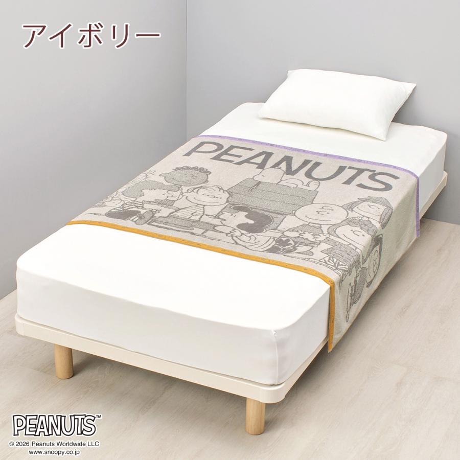 タオルケット ハーフサイズ スヌーピー 西川 綿100％ キャラクター 140×100cm ジュニア お昼寝 ブランケット snoopy | 西川 | 02