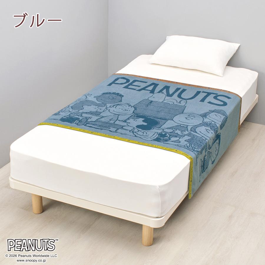 タオルケット ハーフサイズ スヌーピー 西川 綿100％ キャラクター 140×100cm ジュニア お昼寝 ブランケット snoopy | 西川 | 03