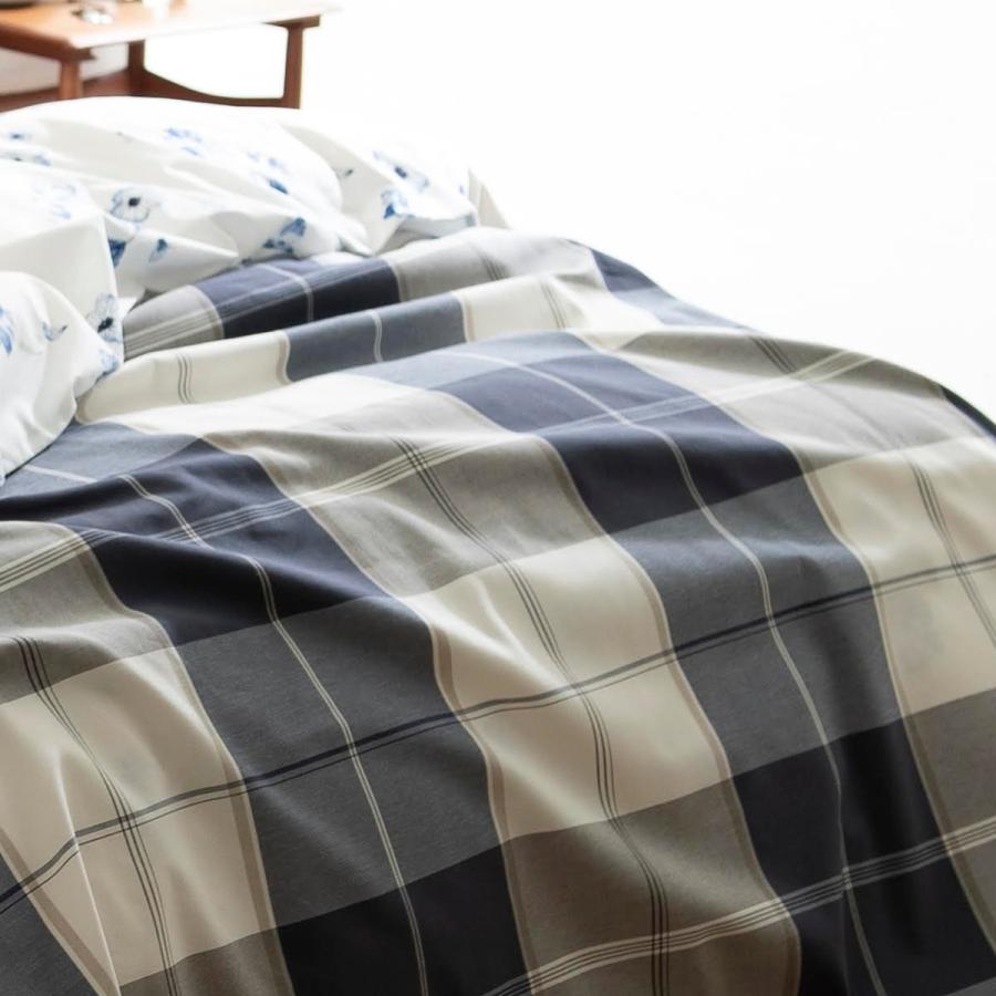 マルチカバー フリークロス Fab the Home アクロス 150×210cm 綿100％ ソファカバー ベッドカバー ベッドスプレッド チェック モダン ファブザホーム | ブランド登録なし | 04