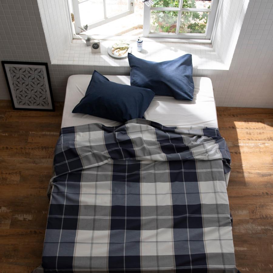 マルチカバー フリークロス Fab the Home アクロス 150×210cm 綿100％ ソファカバー ベッドカバー ベッドスプレッド チェック モダン ファブザホーム | ブランド登録なし | 07