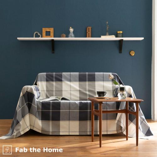 マルチカバー フリークロス Fab the Home アクロス 210×210cm 綿100％ ソファカバー ベッドカバー ベッドスプレッド チェック モダン ファブザホーム | ブランド登録なし