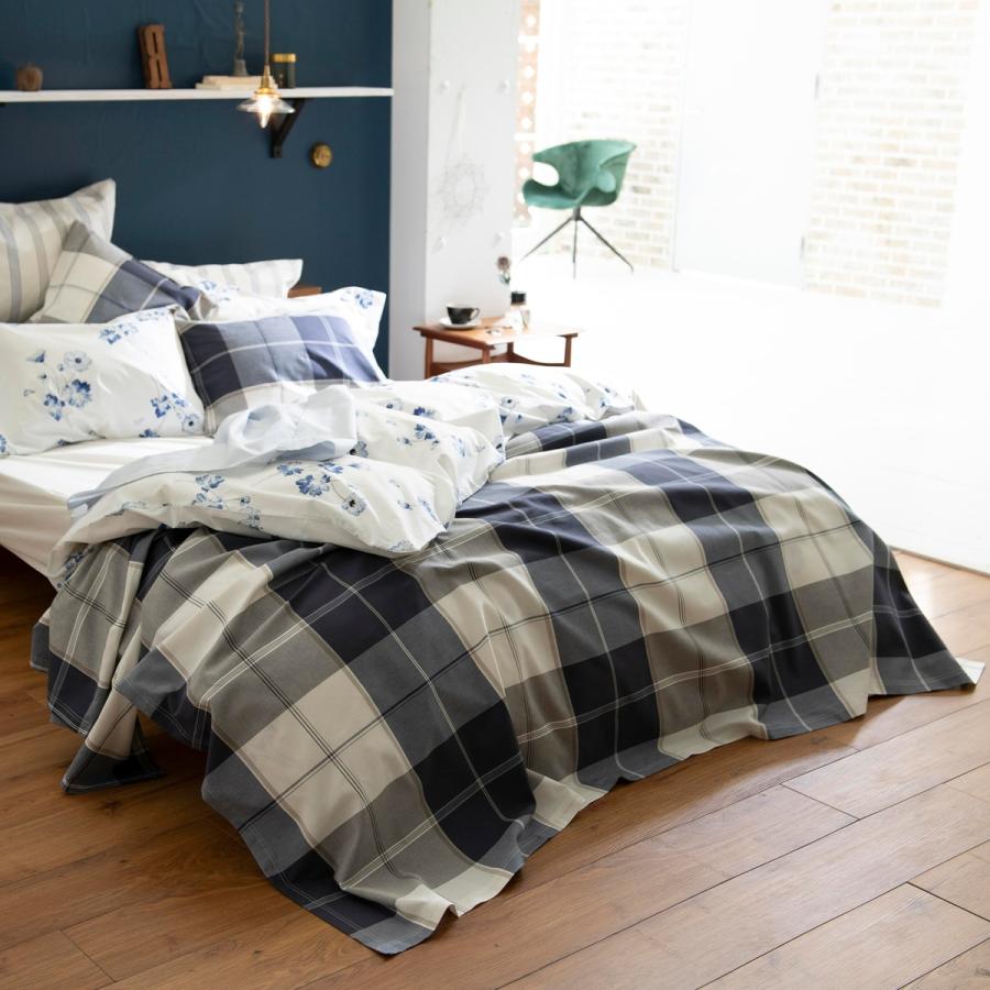 マルチカバー フリークロス Fab the Home アクロス 210×210cm 綿100％ ソファカバー ベッドカバー ベッドスプレッド チェック モダン ファブザホーム | ブランド登録なし | 06