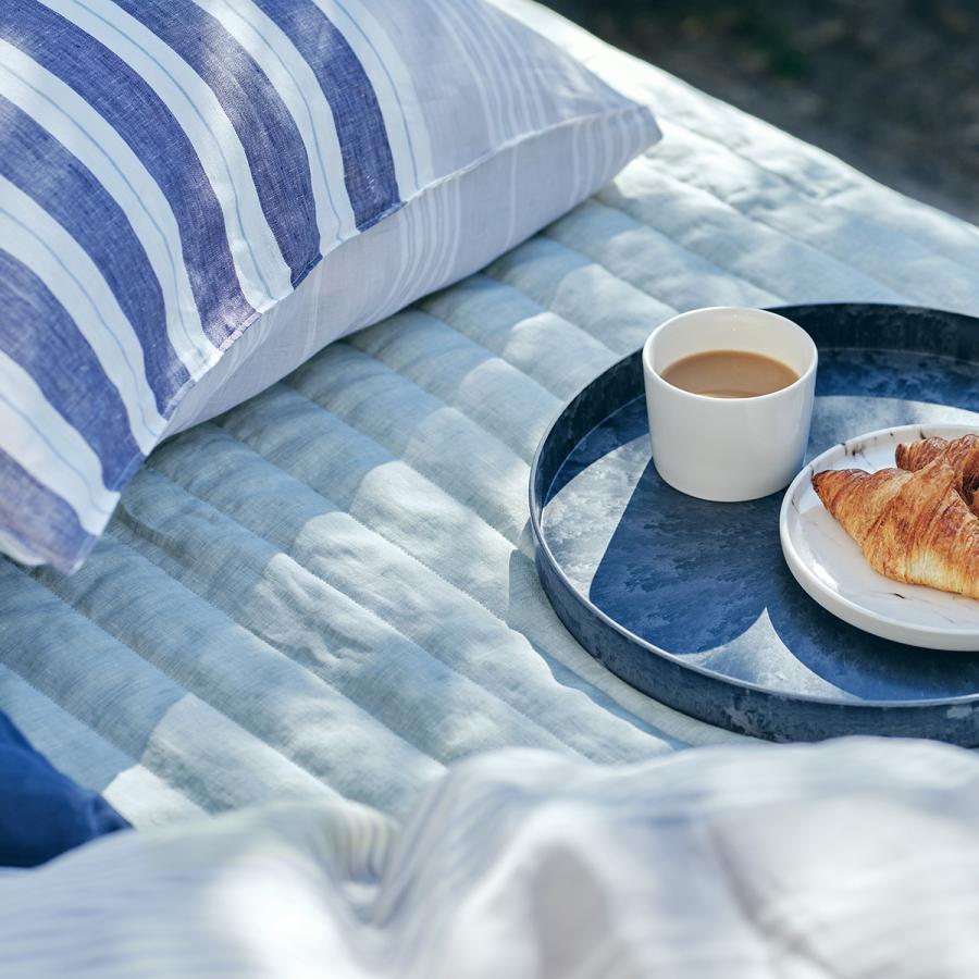 敷きパッド ダブル 夏 麻 西川 東京西川 西川産業  麻100％ 詰め物 脱脂綿 夏用 天然素材 敷きパット 敷パッド ベッドパッド 洗える 丸洗いOK ダブルサイズ | 西川 | 02