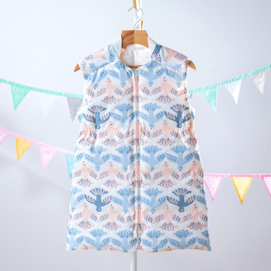 【新品未使用タグ付】ダウンスリーパー　西川 西川（nishikawa） スリーパー 子供用 キッズ かいまき ジュニア 羽毛