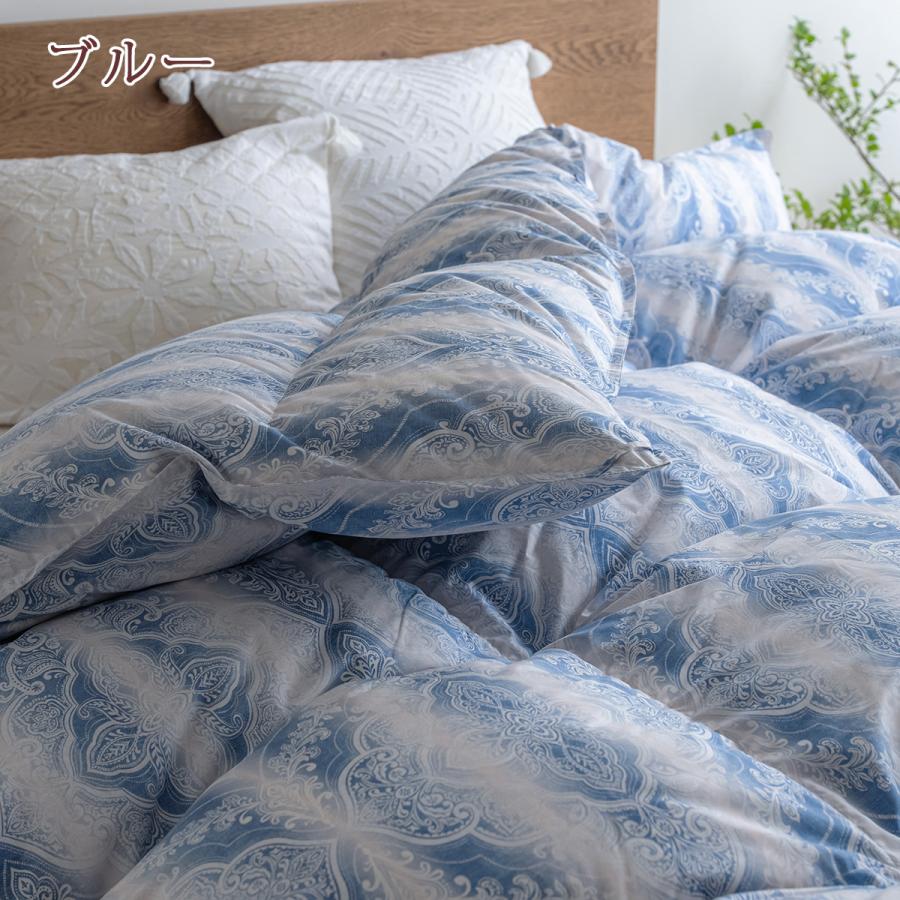 西川羽毛布団ダウン90%シングルブルー