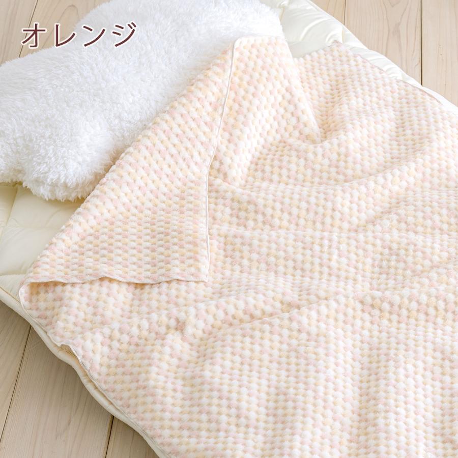 西川 綿毛布 ベビー 70×100cm 綿100％ 日本製 オールコットン 東京西川 シール織り ひざ掛け ふんわり コットンブランケット | 西川 | 04