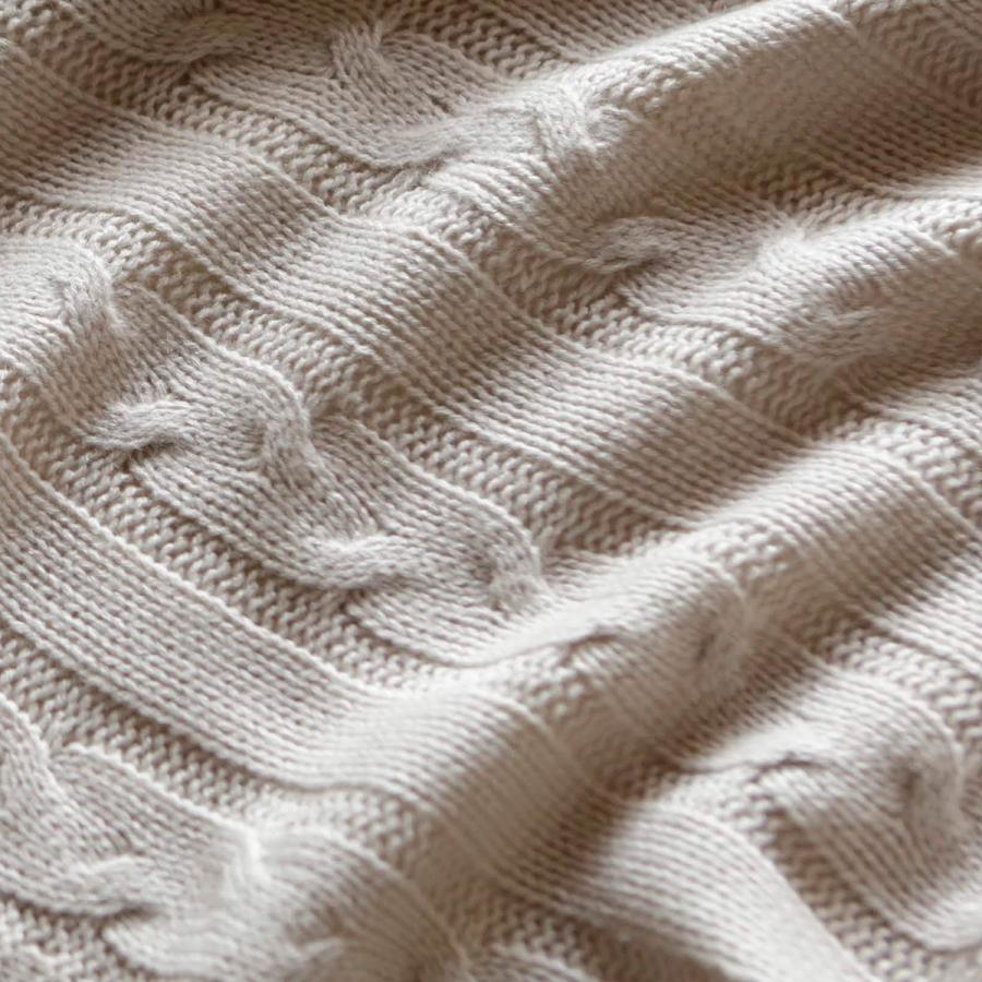 Fab the Home Cable knit ケーブルニット マルチカバー 190×190cm アクリル100％ ニット ベッドスプレッド ソファカバー こたつ上 | ブランド登録なし | 04