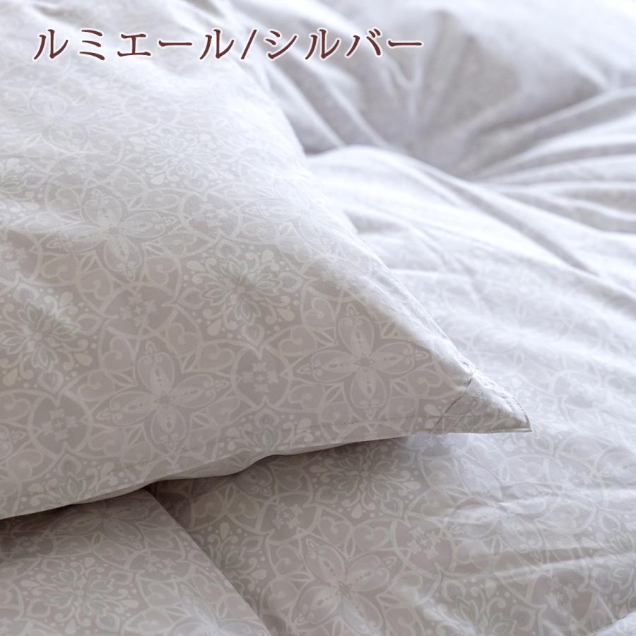 羽毛布団 セミダブル 昭和西川 西川 ホワイトマザーグースダウン93% グース 1.3kg DP420 綿100％ 超長綿 抗菌 花粉ダニ対策 | 昭和西川 | 04