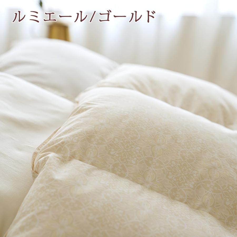 羽毛布団 ダブルサイズ 昭和西川  ホワイトマザーグース93% 1.5kg DP420 綿100％ 超長綿 抗菌防臭 | 昭和西川 | 02