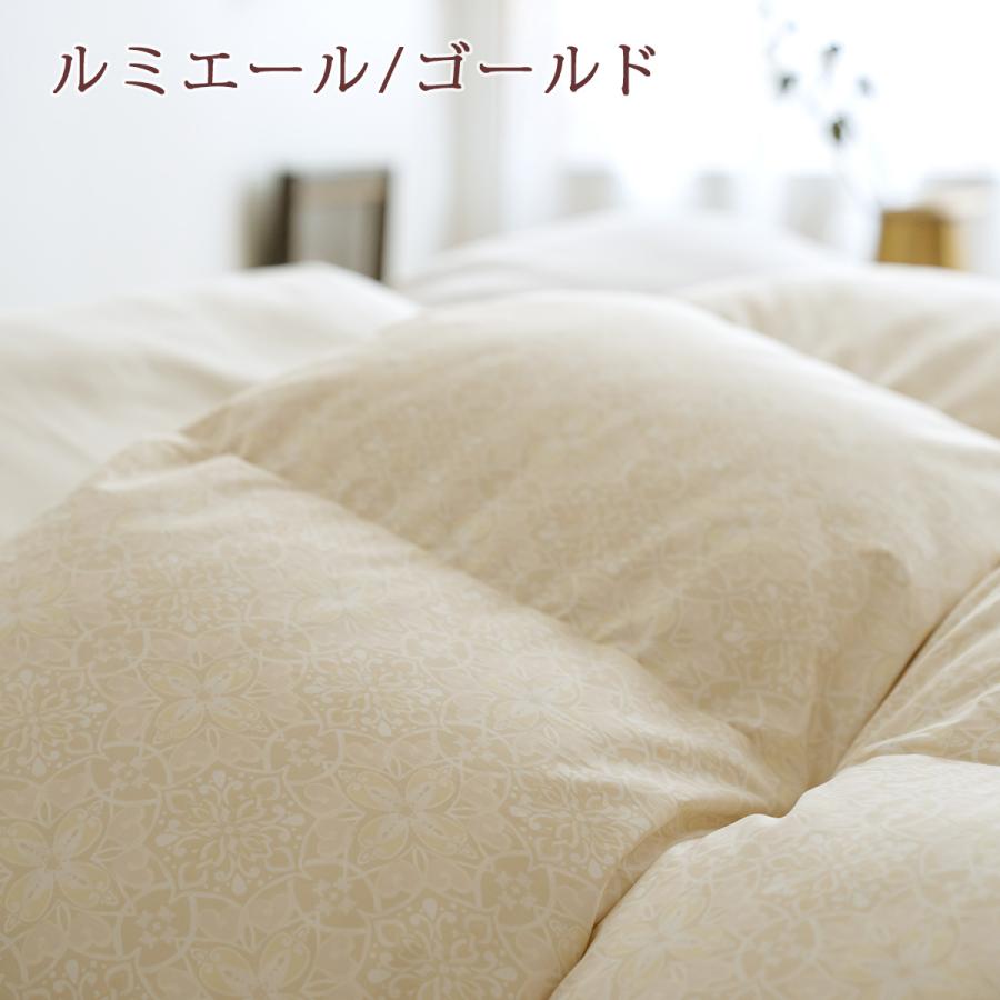 羽毛布団 ダブルサイズ 昭和西川  ホワイトマザーグース93% 1.5kg DP420 綿100％ 超長綿 抗菌防臭 | 昭和西川 | 03