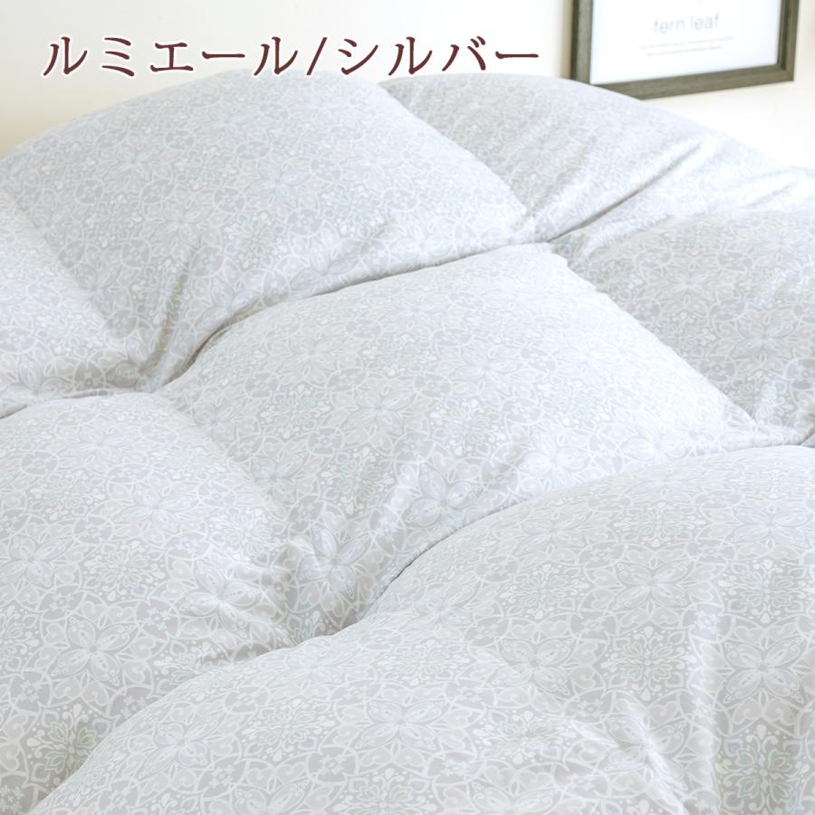 羽毛布団 セミダブル 昭和西川 ホワイトマザーグースダウン93% グース 1.5kg DP420 西川掛布団カバー等特典付 綿100％生地 超長綿 羽毛掛け布団 | 昭和西川 | 06