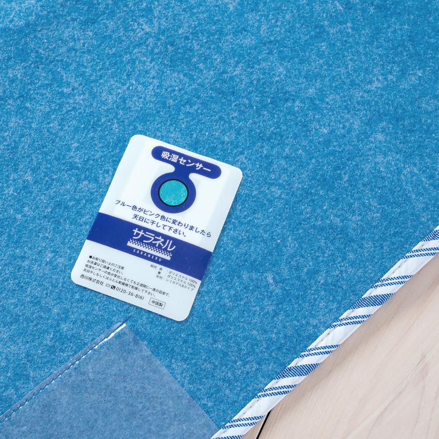除湿シート セミダブル 西川 送料無料 サラネル 除湿マット 湿気取り シート 吸湿 消臭 防カビ 防ダニ 敷布団 敷き布団やマットレス | 西川 | 07