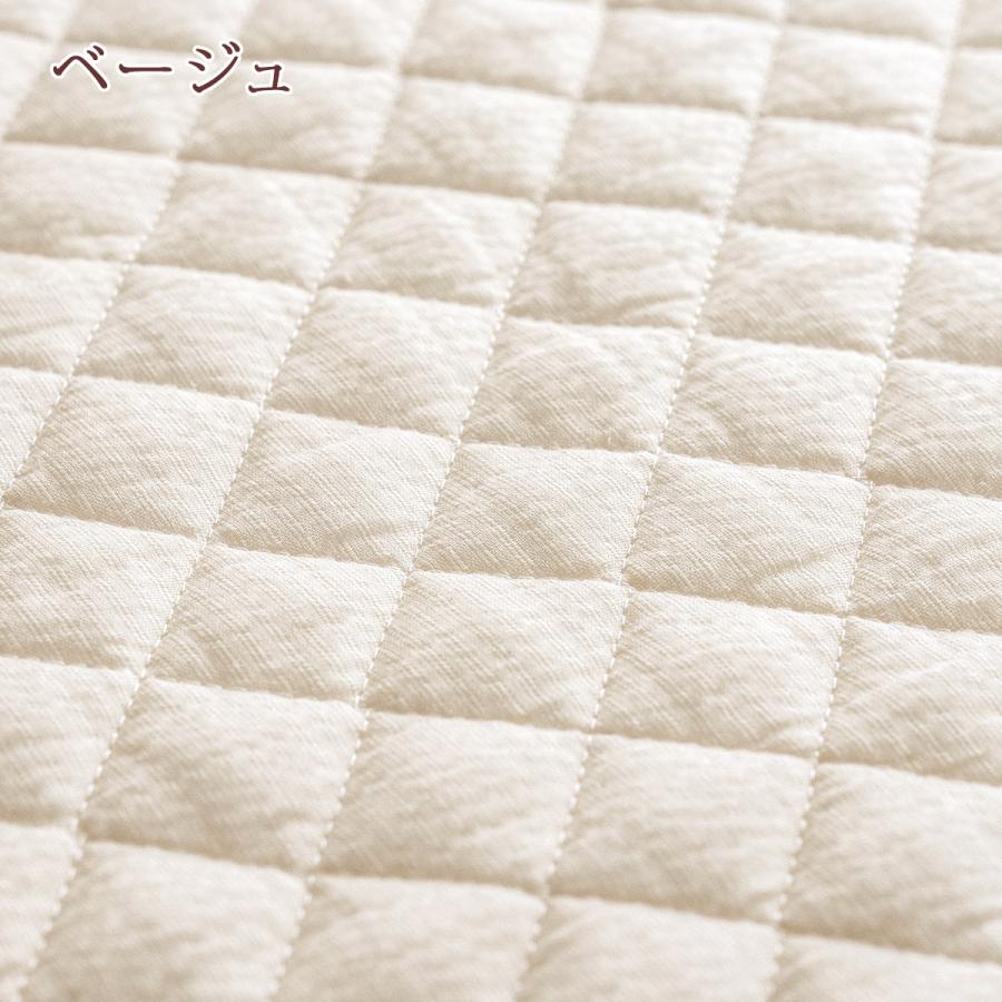 爆買 敷きパッド ダブル 西川 綿100％ しじら 敷パッド 冷感 涼しい 夏用 ベッドパッド 洗える | 西川 | 05