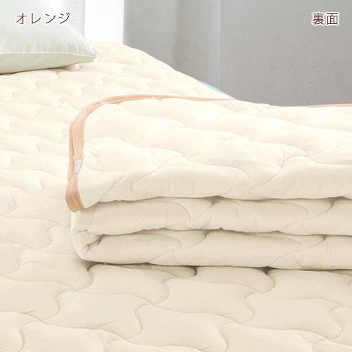 敷きパッド ダブル ロマンス小杉 綿100％ シンカーパイル 天竺ニット レーヨン100％ 敷きパット リバーシブル ベッドパ | ロマンス小杉 | 02