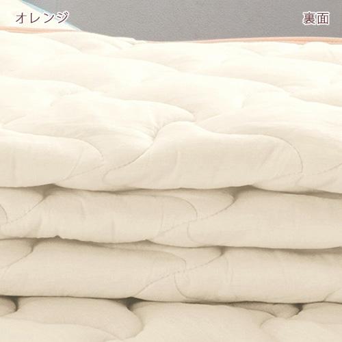 敷きパッド ダブル ロマンス小杉 綿100％ シンカーパイル 天竺ニット レーヨン100％ 敷きパット リバーシブル ベッドパ | ロマンス小杉 | 03