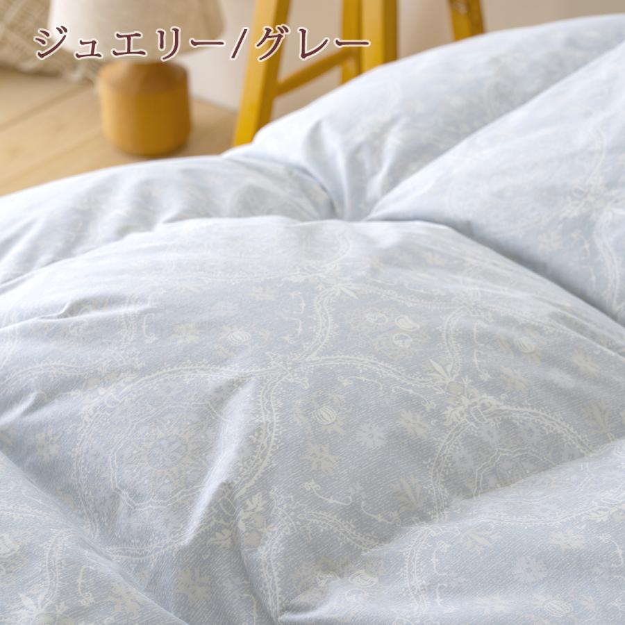 羽毛布団 シングル グース 西川掛布団カバー付 ポーランド産グースダウン90％ DP370 1.2kg 綿100％ 日本製 | ロマンス小杉 | 02