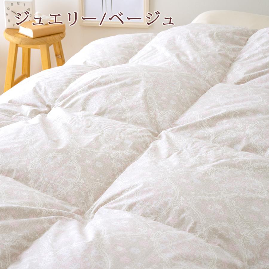 羽毛布団 シングル ロマンス 小杉 DP370 掛け布団 日本製 ポーランド産ホワイトダウン90% 増量1.3kg 抗菌 花粉 ダニ | ロマンス小杉 | 03