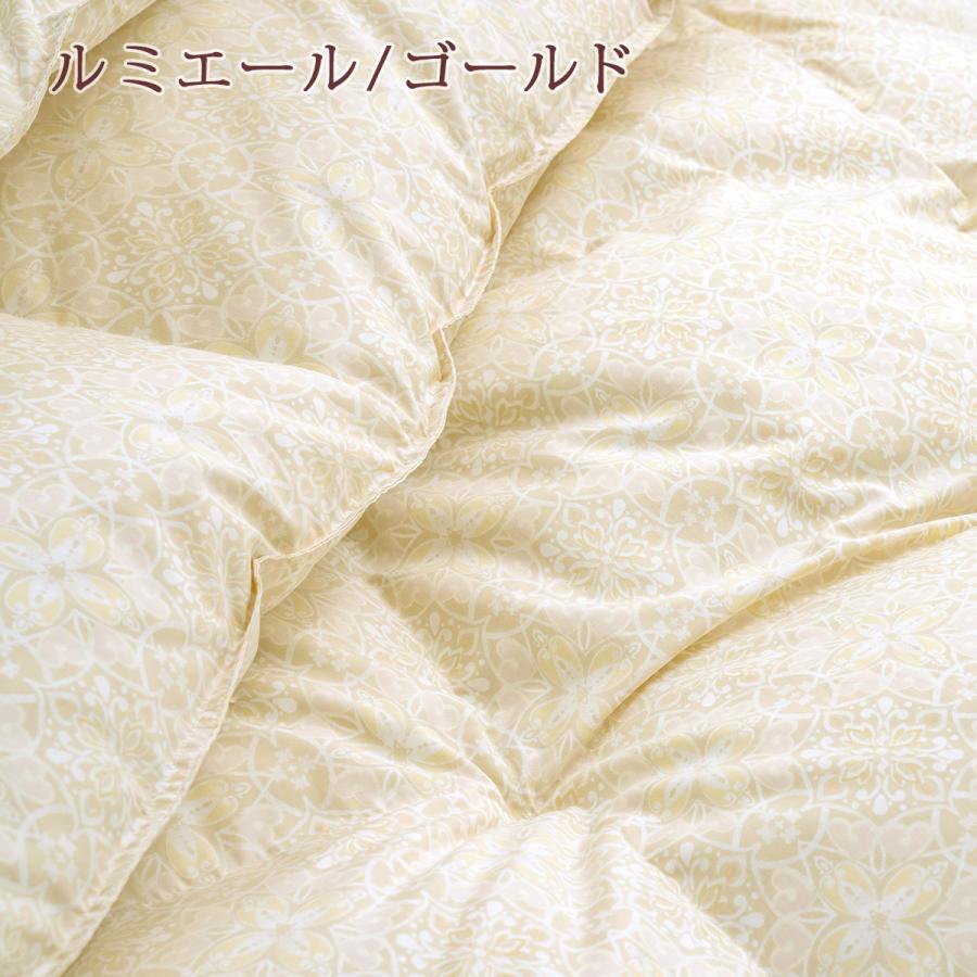 羽毛布団 西川 セミダブル 2枚合わせ 大増量1.5kg フランス産ダウン90％ DP400 日本製 洗える コインランドリー 2枚合せ | 西川 | 07