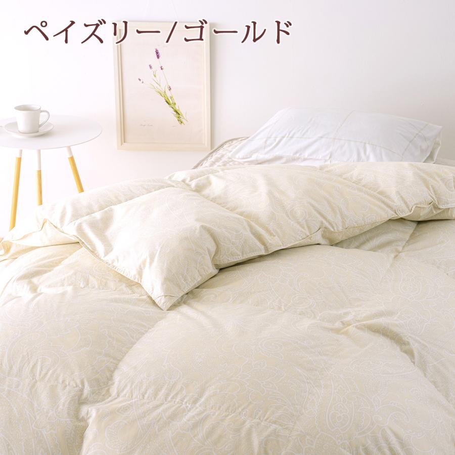 羽毛合掛け布団 合い掛け 羽毛布団 セミダブル 西川 ダウン85% 0.9kg DP350 抗菌 洗える コインランドリー対応 日本製 春用 秋用 | 西川 | 04