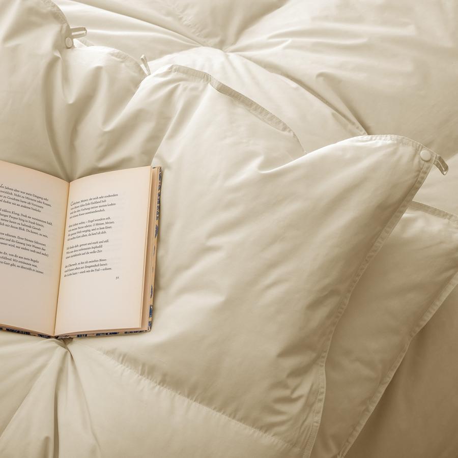 羽毛布団 クィーン ロマンス小杉 2枚合わせ 1年中 ポーランド産ホワイトグースダウン90% 増量1.2+0.7kg | ロマンス小杉 | 08