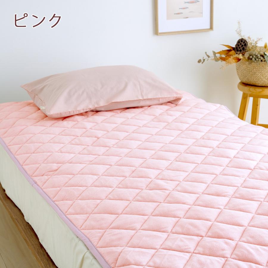爆買 敷きパッド ダブル ロマンス小杉 日本製 遠赤わた 遠赤綿入り セラミック あったか 冬用 敷きパット 敷パッド ベッドパッド ダブルサ | ロマンス小杉 | 02