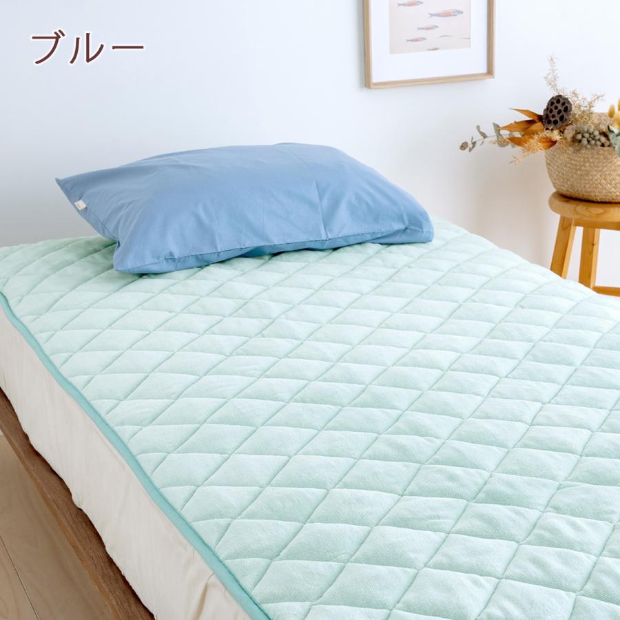 爆買 敷きパッド ダブル ロマンス小杉 日本製 遠赤わた 遠赤綿入り セラミック あったか 冬用 敷きパット 敷パッド ベッドパッド ダブルサ | ロマンス小杉 | 06