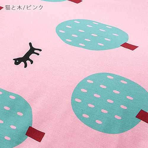 マタノアツコ 枕カバー 45×90cm 日本製 綿100％ 西川 ATSUKOMATANO 封筒式 ピロケース サテン 生地 猫と木 ピローケース | 西川 | 06