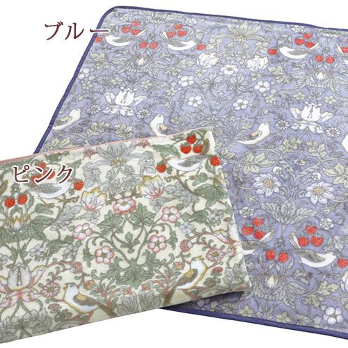 V&A ウィリアム モリス ハーフケット いちご泥棒 100×140cm ハーフケット 日本製 ロマンス小杉 毛羽部分 綿100% | ロマンス小杉 | 01